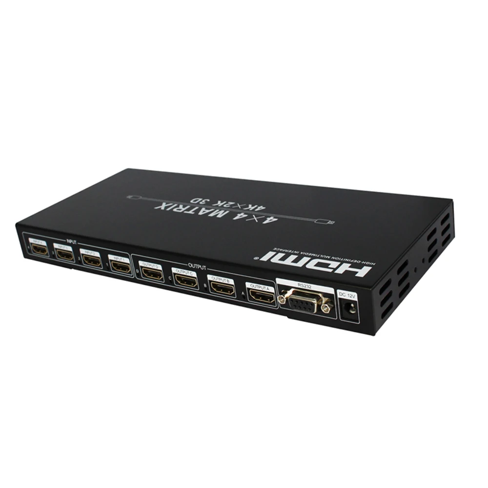 4 K матричный hdmi коммутатор разветвитель в из HDMI1.4V 3D k X 2 K/30 Гц с EDID и RS232|Кабели HDMI| |