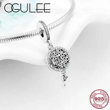 

Openable Key to my Heart 925 Sterling Silver Pendant Beads Fit Original Pandora Charm Bracelet Bangles Fine Jewelry making