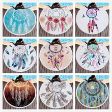 Летнее Сетчатое пляжное полотенце с перьями, полотенце для душа, большой круг, коврик для йоги, путешествия, плавания, пикника, одеяло, коврики для ванной, новинка