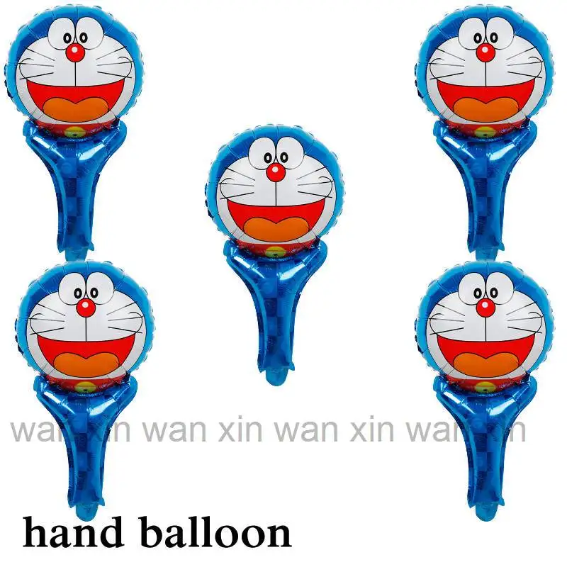 Doraemon воздушные шары из фольги 10 шт./лот 18 дюймов круглый doraemon игрушки для детей день рождения праздничные воздушные шары украшения