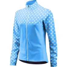 Новая брендовая Зимняя Теплая Флисовая велосипедная Джерси с длинным рукавом зимняя велосипедная одежда женская одежда для велоспорта майки