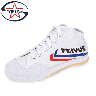 TOPONE Feiyue/Обувь для боевых искусств; классическая парусиновая обувь для мужчин и женщин; высокая обувь; вентилируемая спортивная обувь - Цвет: Белый цвет