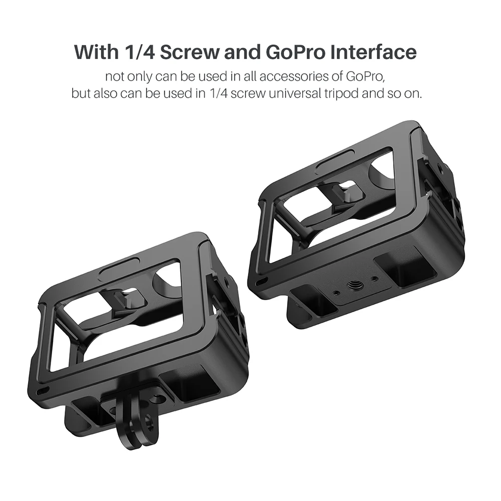 Ulanzi OA-1 Metal Vlog Camera for DJI Osmo Action Cage Protective Housing Case Frame Shell Sports Camera Cage Camera Accessories