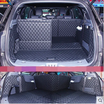 

Good quality! Special car trunk mats for Ford Endeavour 7 seats 2019-2016 waterproof boot carpets cargo liner for Endeavour 2018