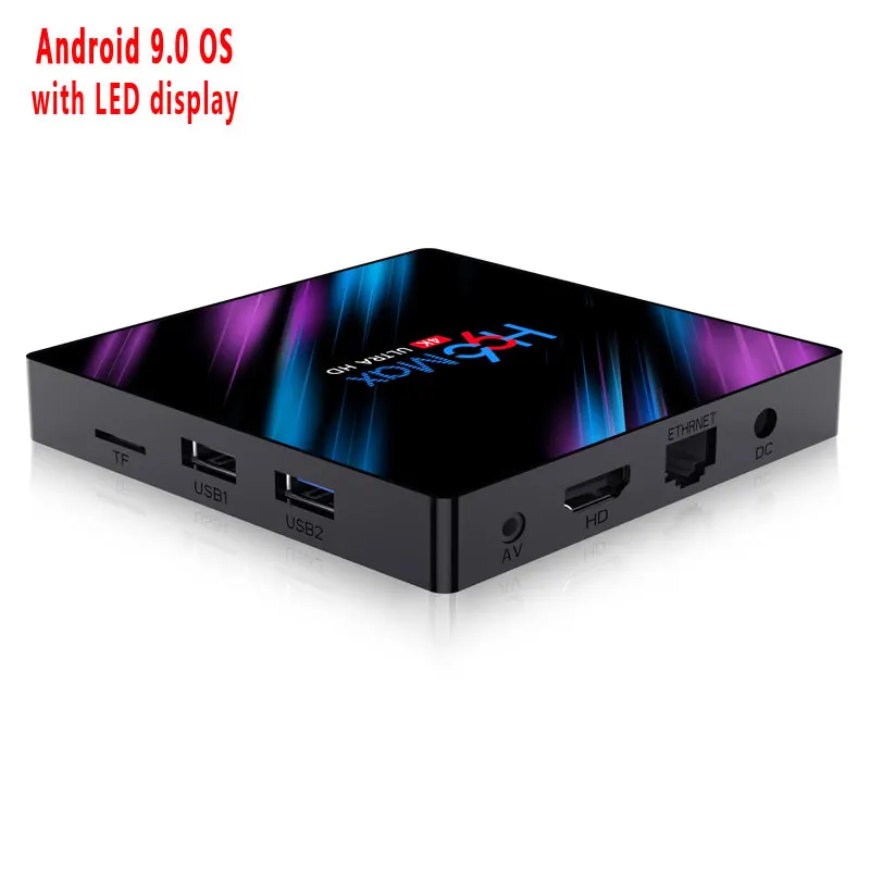 4 ГБ ОЗУ 64 Гб 4 к Смарт ТВ приставка Android 9,0 H96 MAX Plus RK3328 ТВ приставка 2,4g/5G wifi H96Max+ pk T9 android 8,1 медиа pl