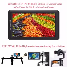 Feelworld F6 5.7″ IPS 4K HDMI Camera-top Monitor for Camera it Can Power for DSLR or Mirrorless Camera,Monitoring for Stabilizer