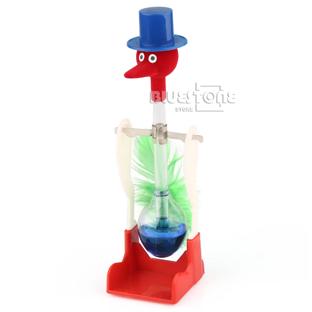 Стеклянная игрушка с надписью Lucky Einstein Happy в ретро стиле|drinking bird|toys noveltiesbob bird |
