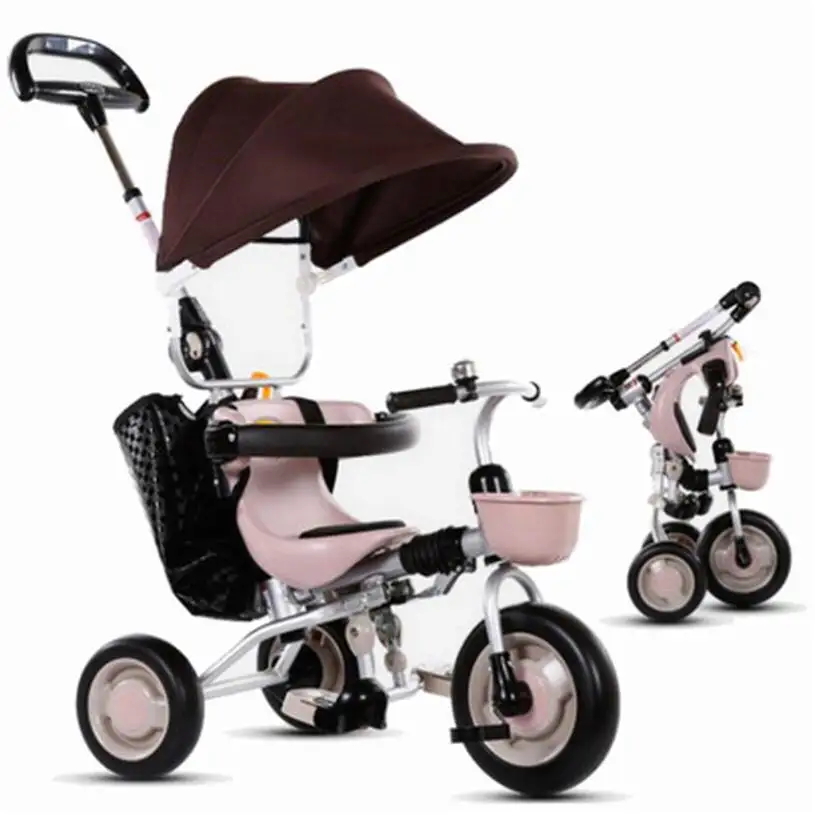 New arrival Child tricycle baby stroller folding trolley baby bike 1 3