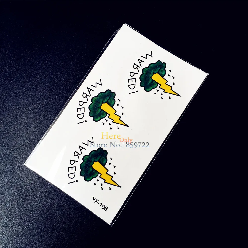 Koleksi Baru Waterproof Temporary Tattoo Flash Body Art Stiker