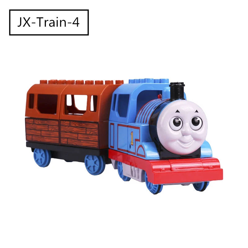 

Large Size Diy Building Blocks Electric Train Track Accessories Bridge Cabin Compatible with Legoingly Duplo Toys for Kids Gift
