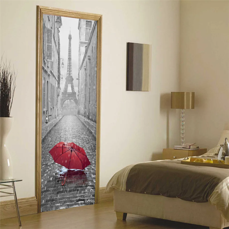 Zero 2017 3D Deur Sticker Parijs Eiffeltoren Waterdichte Sticker ... Zero 2017 3D Deur Sticker Parijs Eiffeltoren Waterdichte Sticker ...