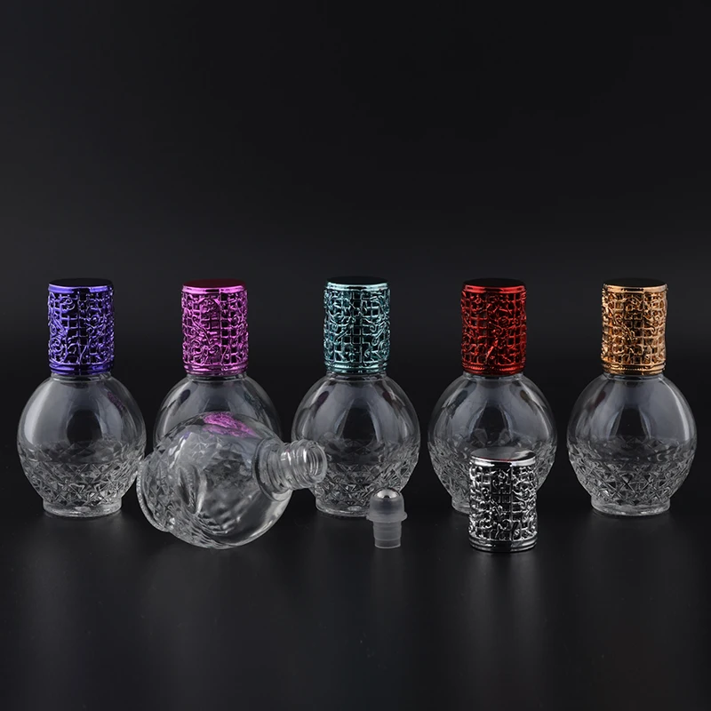 MUB 13ml High Quality Empty Spherical Perfume Bottle Clear Glass