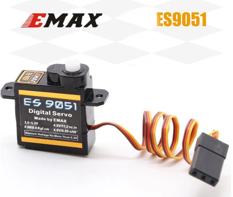 1PCs/4PCs 4.3g Emax ES9051 Digital Servo 3.6 6.0V Steering Servo For RC