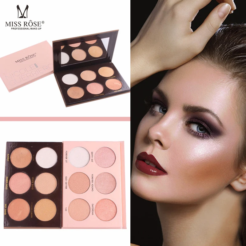 

Professional Contouring Bronzer Highlighter Palette Make Up Shimmer Glitter Glow Brighten High Lighter Powder Makeup Palette