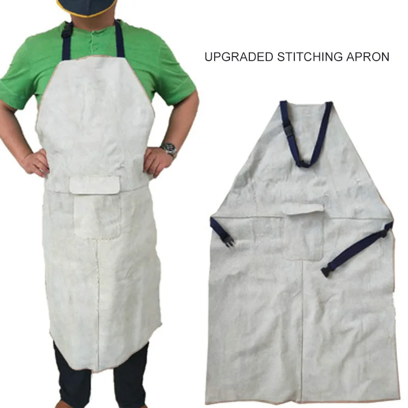 

Cowhide Electric Welding Apron Welder Anti-scalding Overalls Protective Clothing Insulation Anti-flame Retardant 60CM×90CM