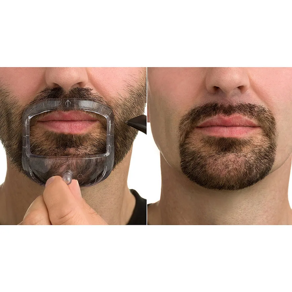 Прямая поставка укладка бороды инструменты для мужчин Мода Goatee формирование шаблон моделирование борода бритья Красота расческа для лица