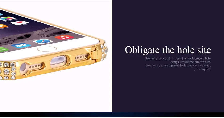 Bling Diamond Frame Bumber For Iphone 5 5S SE 1 (6)