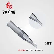 YILONG 50 шт 5RT одноразовые наконечники татуировки серый цвет 5RT Советы Предварительно стерилизованные наконечники сопла для 5R иглы татуировки