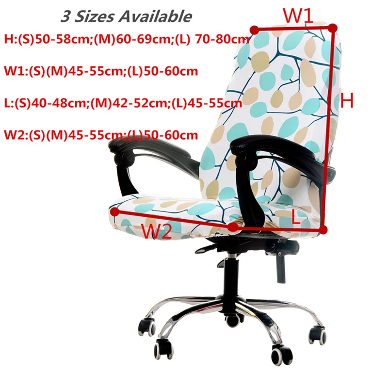 1 pcs Modern Seat Covers for Computer Chairs S M L Stretch Rotating Lift Chair Covers Big Elastic Office Computer Chair Cover