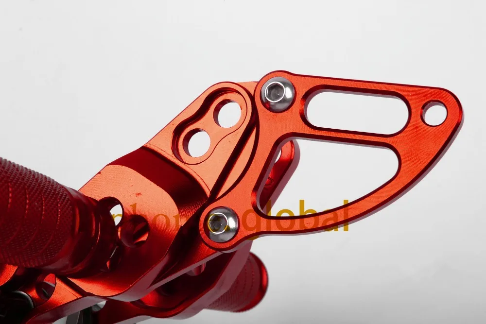 

Motorcycle Parts CNC Foot Pegs For DUCATI STREETFIGHTER 848 Rear Set Red color