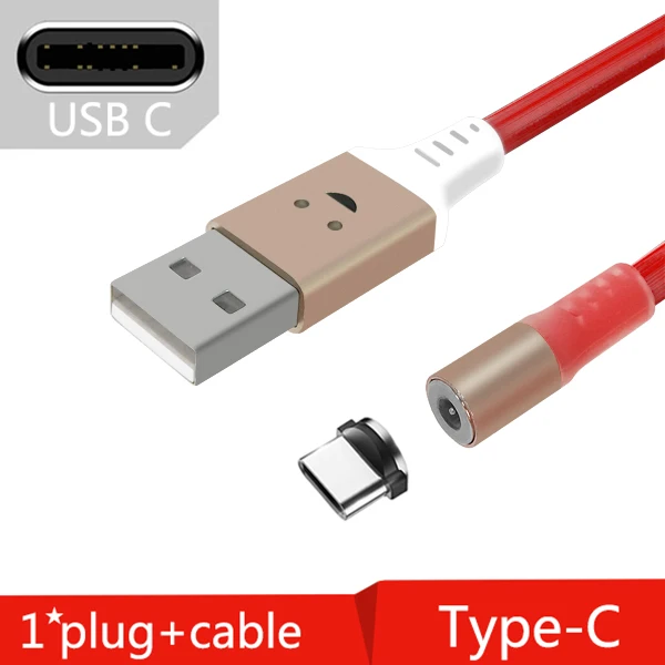 FBYEG Быстрый Магнитный СВЕТОДИОДНЫЙ модуль панели управления usb type C зарядное устройство для зарядки xiaomi магнит Android телефонный кабель Шнур - Цвет: 1m-D-Type-C