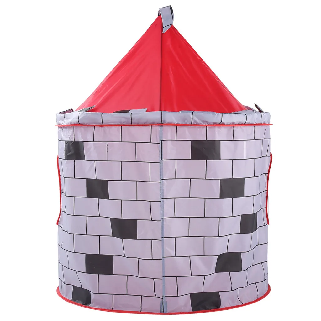 Детская палатка дом Портативный принцессы CastleFolding играющие дети рыцарский замок палатки в/открытый игрушечный домик для мальчиков и