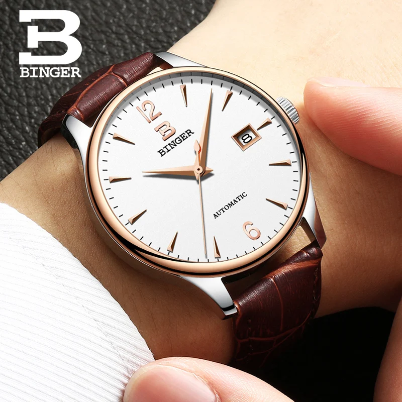 

Seiko Automatic Men Watch Power Reserve 42mm Luxury Brand Top Genuine Leather Mechanical Watches Male Clock relogio masculino