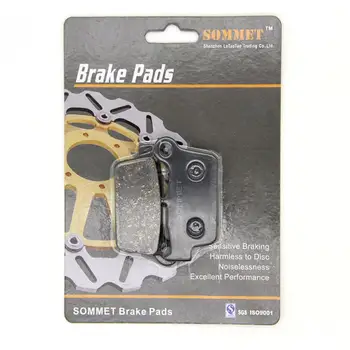 

SOMMET Motorcycle Rear Brake Pads Disc 1 pair for Yamaha YZ 125 / YZ 250 (R-G) (2T) (03-16) YZ125 YZ250 LT367
