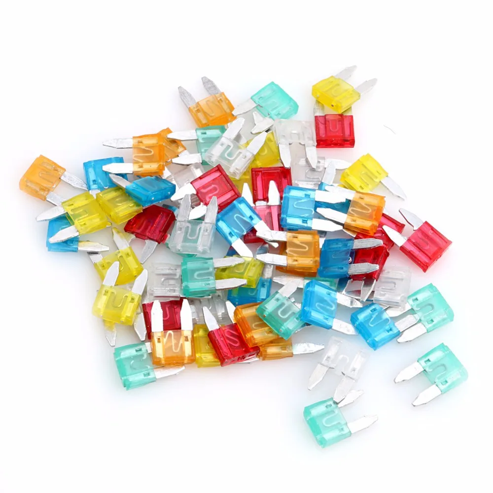 

30/60pcs Assorted Mini Blade Fuses Auto Fuse Kit Set Zinc Alloy and Plastic Material For Car Truck Accessories 5A 10A 15A 20-30A