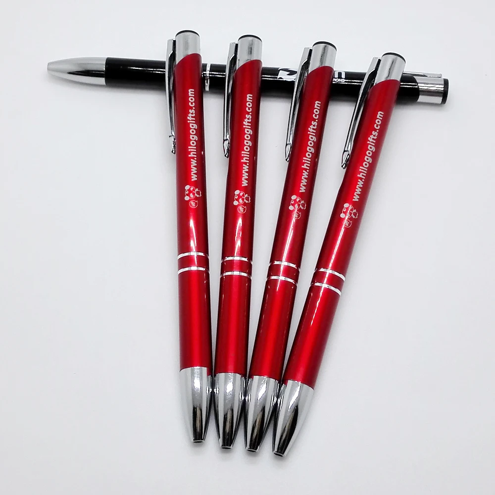 

Companies,club,schools,Banks,Black metal gift ballpoint pen custom logo writing smooth Good quality sign pen