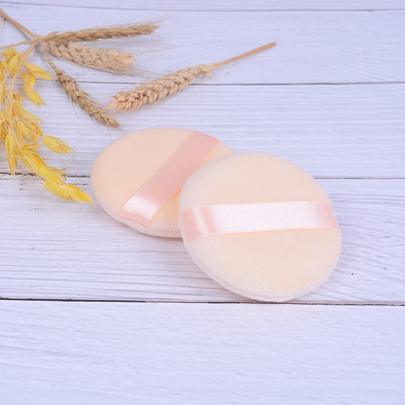 

2PCS Woman Facial Soft Cotton Sponge Powder Puff Pads Face Foundation Makeup Cosmetic Tool Face Beauty