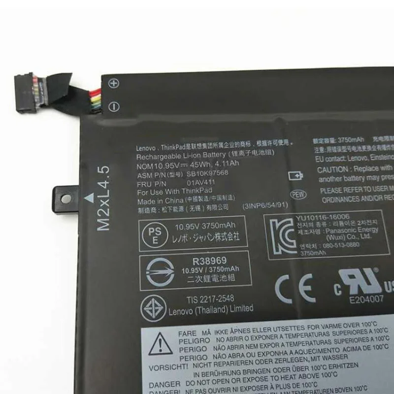 Батарея для ноутбука GZSM E470 Lenovo Thinkpad E470C E475 Series 01AV411 батарея 01AV412 SB10K97568 SB10K97569