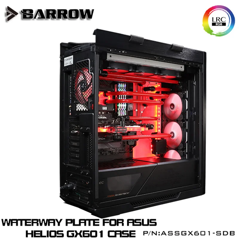 Barrow ASSGX601 SDB доски для водных путей Asus Rog Strix Helios GX601 Intel CPU Water Block & Single/Double GPU