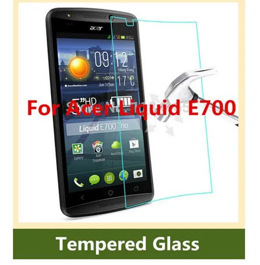 0 3mm 9H tempered glass For Acer Liquid E700 screen protector protective guard film front case