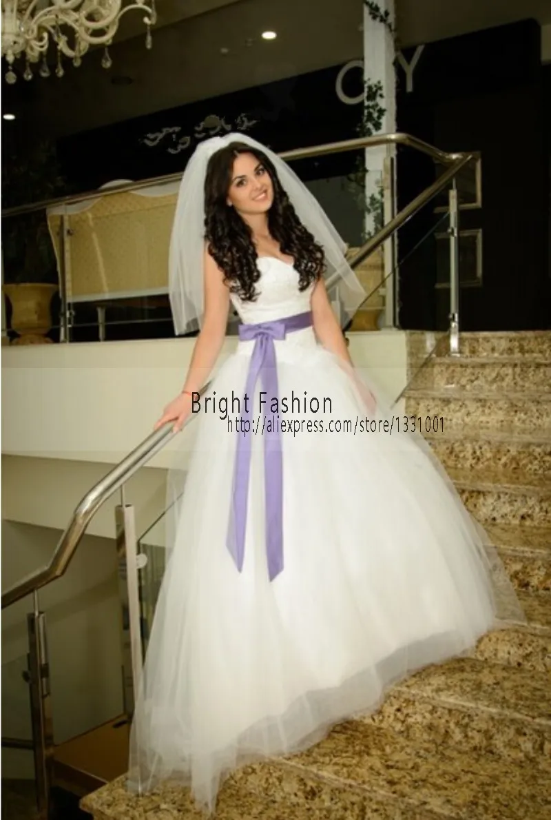 Wedding Purple And White Wedding Dress online buy wholesale purple white wedding dress from china 2016 sexy puffy dresses ball gown long women bridal off