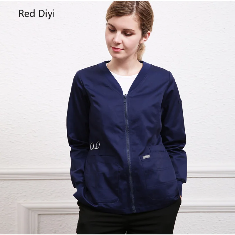 

Doctor nurse Jacket female Autumn and winter surgery scrub overalls outdoor uniform medical overalls clothes lab coat