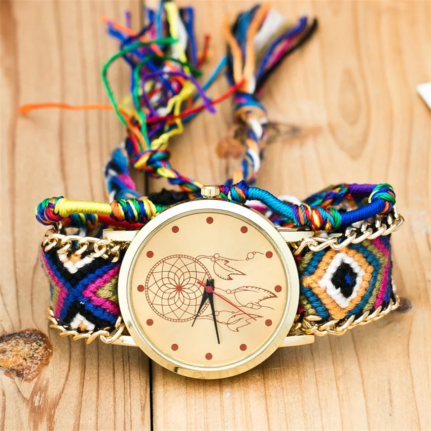 Vansvar, женские винтажные кварцевые часы ручной работы, Ловец снов, Ловец снов, часы дружбы, часы, подарок для женщин D30