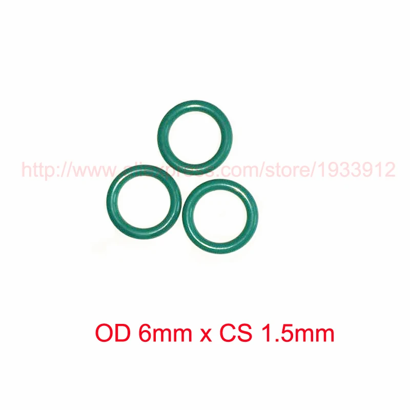 

OD 6mm x CS 1.5mm viton rubber o ring sealing fkm o-ring oring