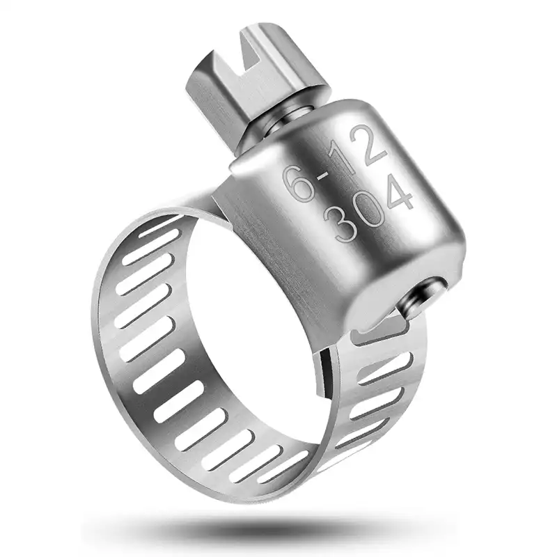 Abrazadera de Manguera Abrazaderas Metalicas Abrazadera de Manguera Ajustable Clip de Tubo de Worm Drive de Acero Inoxidable 6-12mm 20 piezas