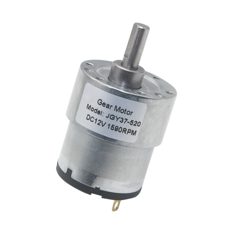 Carbon Brush 37mm Low Speed and Noiseless DC 12V 24V Gear Motors for Robotics Robot Arm and Dispenser SPC 
