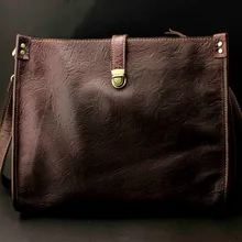 Мужская сумка-мессенджер из натуральной кожи, деловая сумка, портфель, сумка на плечо для ноутбука