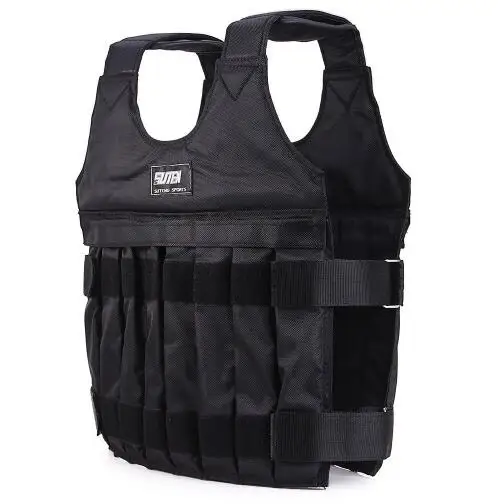 

SUTENG Brand Adjustable Weight Jacket Weighted Vest Exercise Fitness Boxing Training MAX weight 50KG