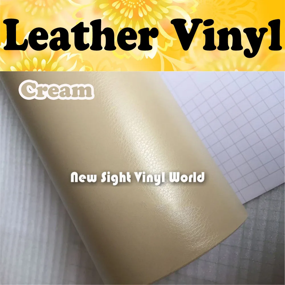 

Ice Cream Leather Vinyl Wrap Leather Pattern Vinyl Sticker Internal Decoration Size:1.52*30m/Roll