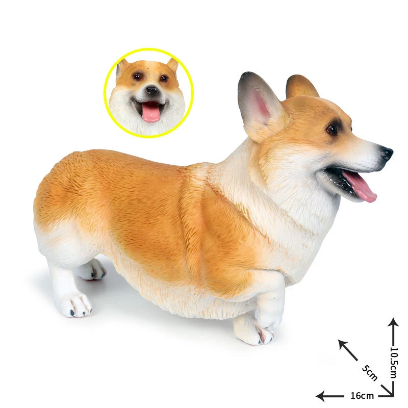 5 видов милых игрушек Welsh Corgi модель имитация Великобритании модели домашних