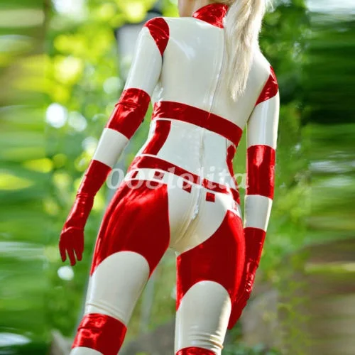 Латексный резиновый женский гоночный костюм боди комбинезон размер XXS-XXL