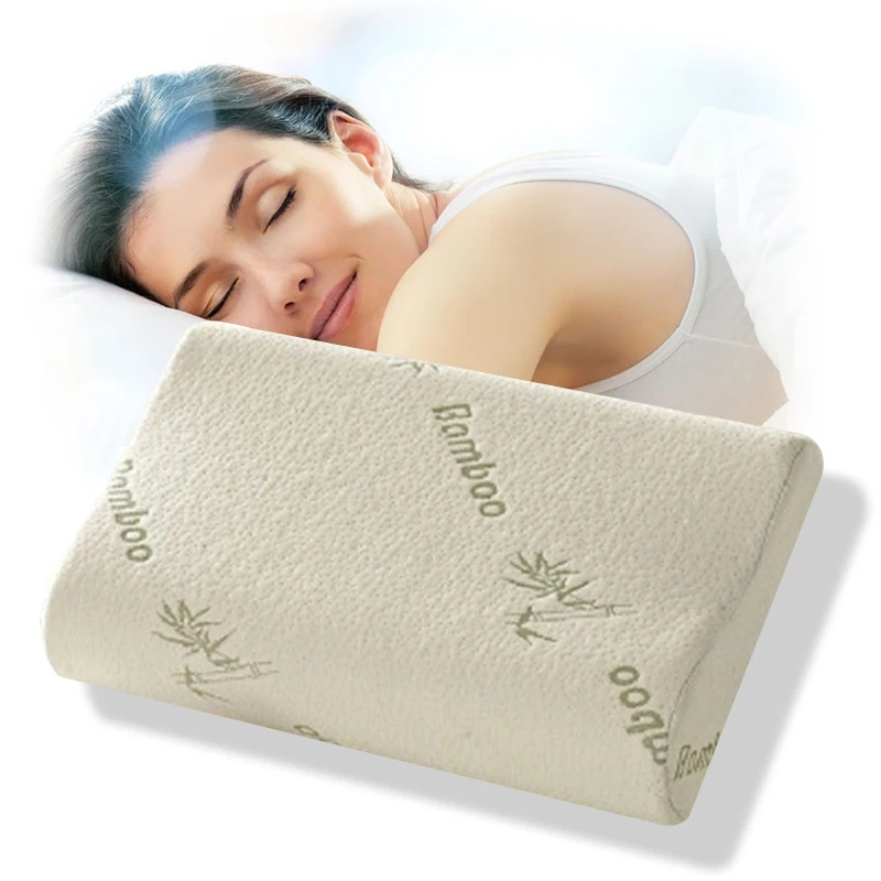 QJH бамбуковое волокно пены пространство памяти пены Подушка с эффектом памяти подушка для здорового сна