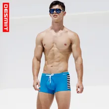 DESMIIT мужские полосатые плавки, бермуды, Шорты для плавания, сексуальные спортивные нейлоновые плавки, купальные костюмы для мужчин zwembroek heren