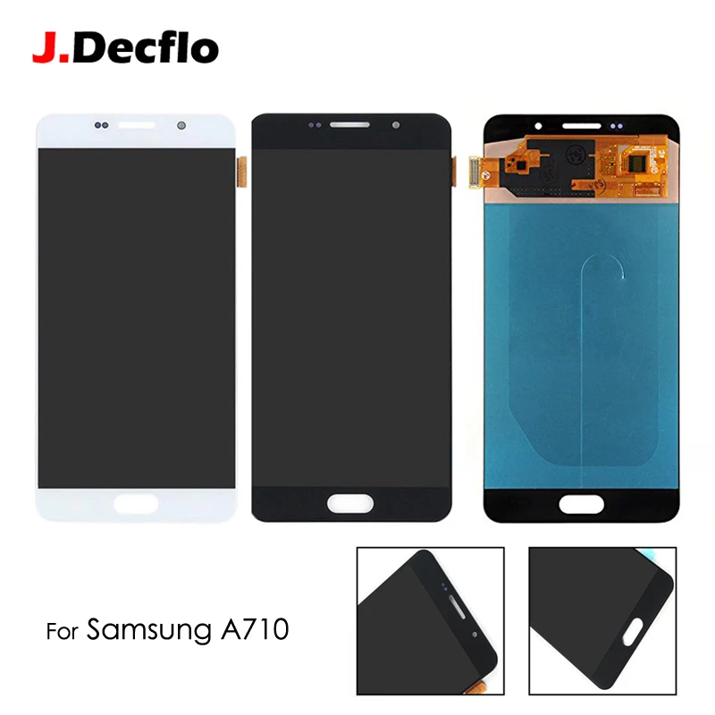 AMOLED OLED For Samsung A710 A7 2016 A7100 A710F A710M SM A710F LCD ...