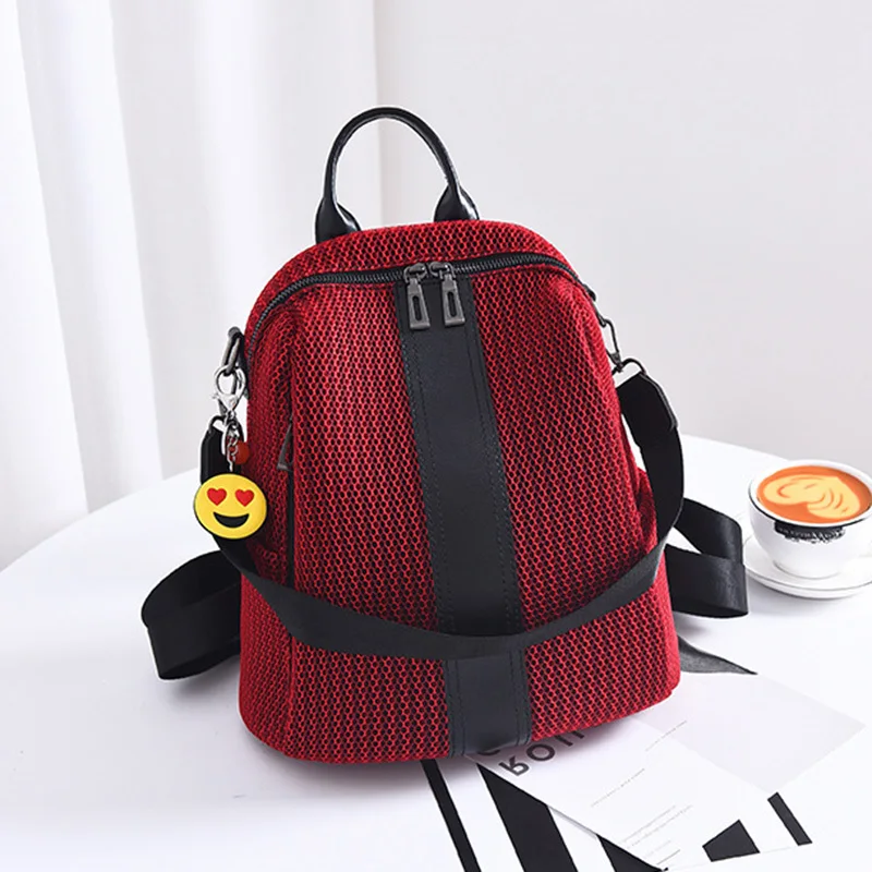 Female Travel Backpack Famous Brand College Lock Zipper Nylon Black Preppy Style School Bags For Teenagers Mochila Schoolbag