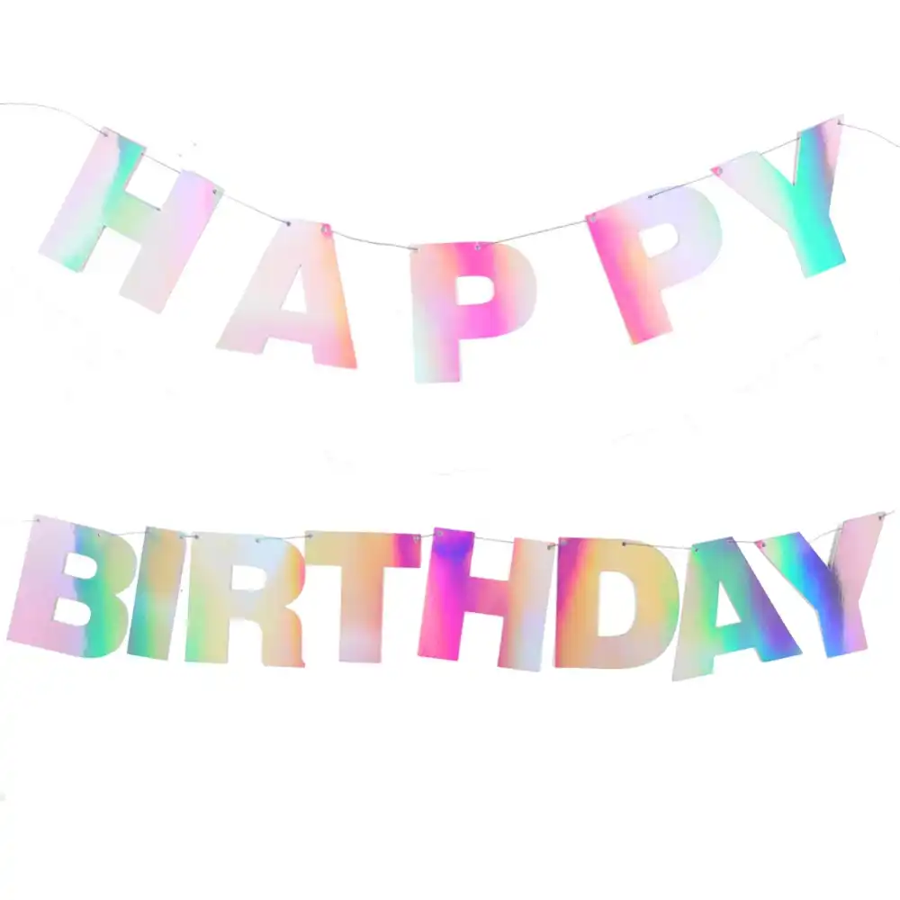 Banderole Joyeux Anniversaire Hologramm Arc En Ciel Rayon Licorne Irise Decoration De Fete Scintillante Hologramm Aliexpress Banderole Joyeux Anniversaire Hologramm Arc En Ciel Rayon Licorne Irise Decoration De Fete Scintillante Hologramm Aliexpress